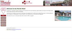 Desktop Screenshot of meridamotel.com